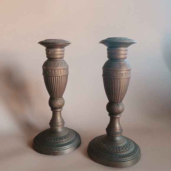 American Vintage Other - Elegant Bronze Candlestick Holders